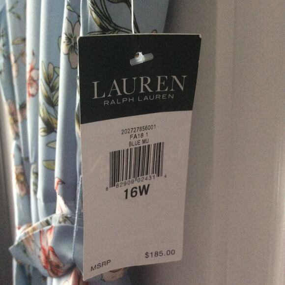 NWT Lauren By Ralph Lauren, Women’s Dress, Size 16W, Very Attractive $185 Msrp - Picture 5 of 10